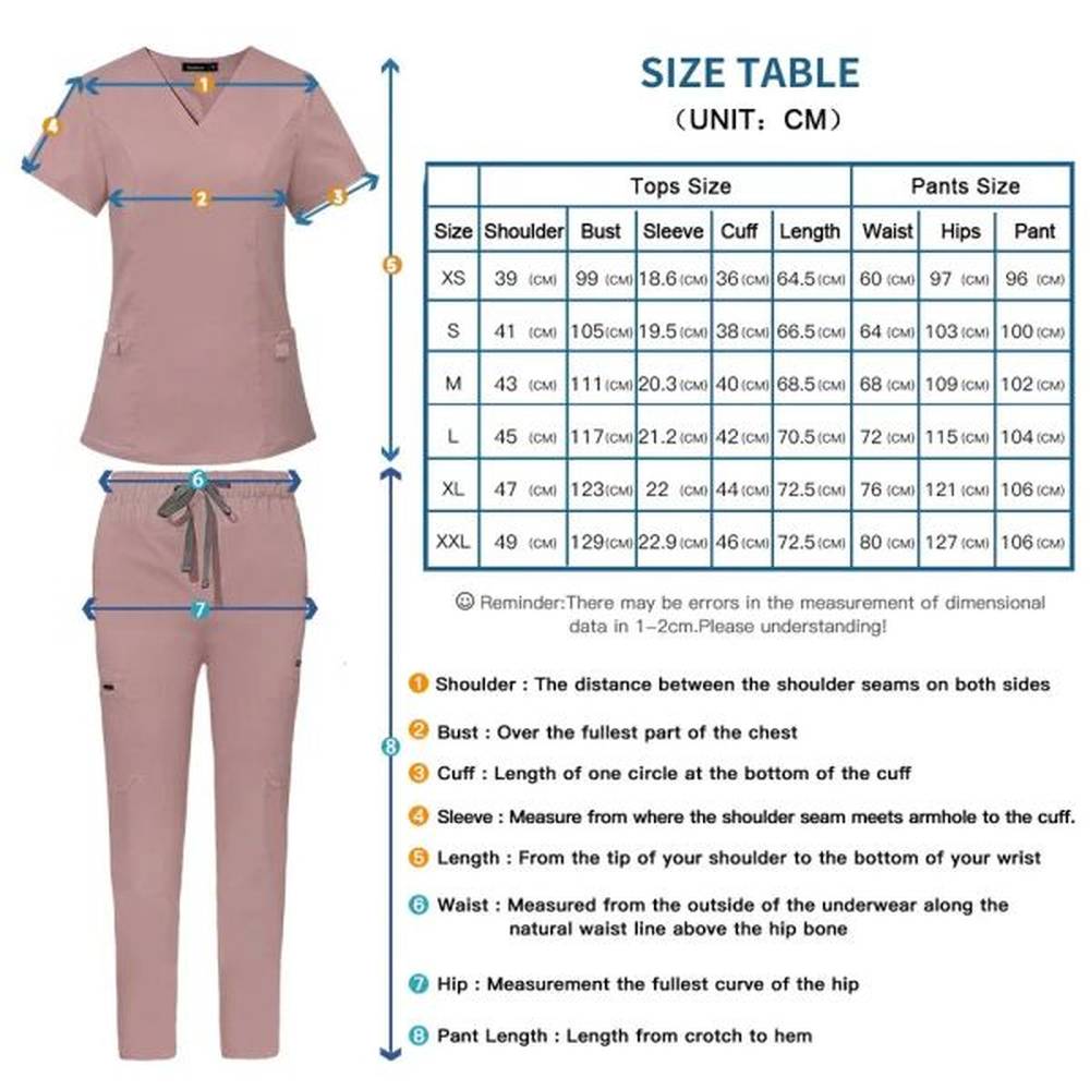 workwear nurse topsstraight pants nursing uniform women men pet shop