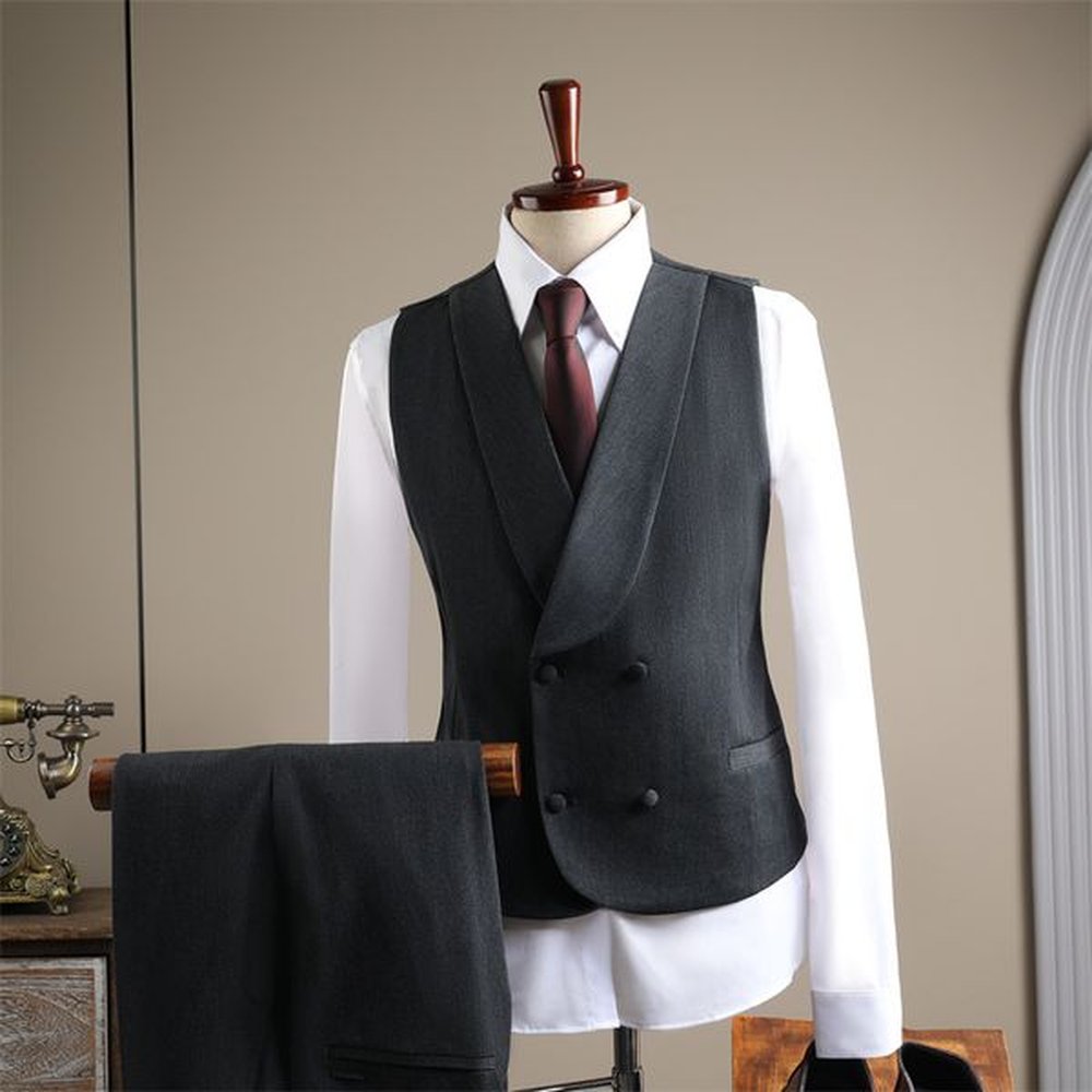 X17 Men's slim fit suit business suit groom wedding dress