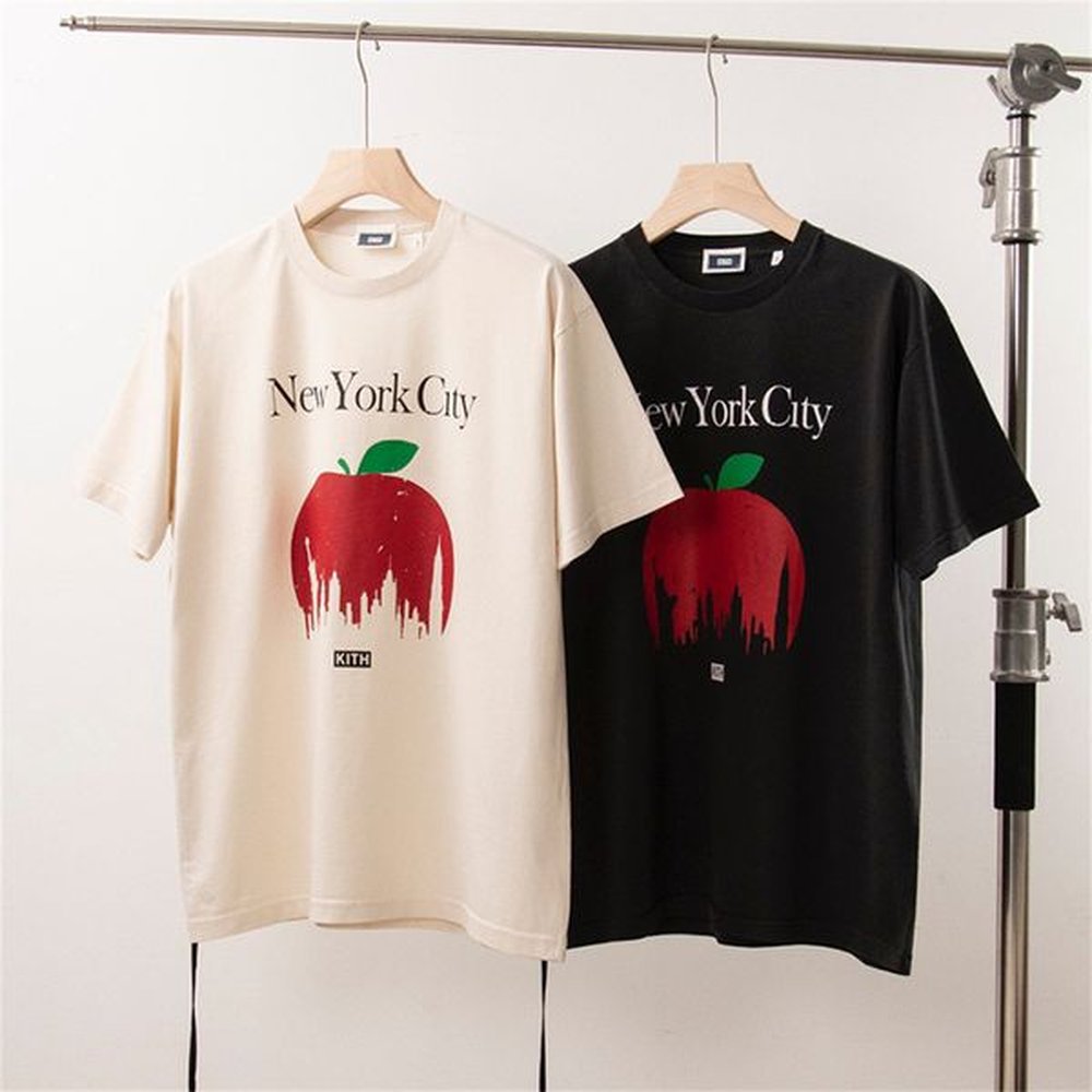 X New York Shirt Mens Designer High Quality T Tee Workout Shirts for Men Oversized T-shirt 100%cotton Kith Tshirts Vintage Short Sleeve