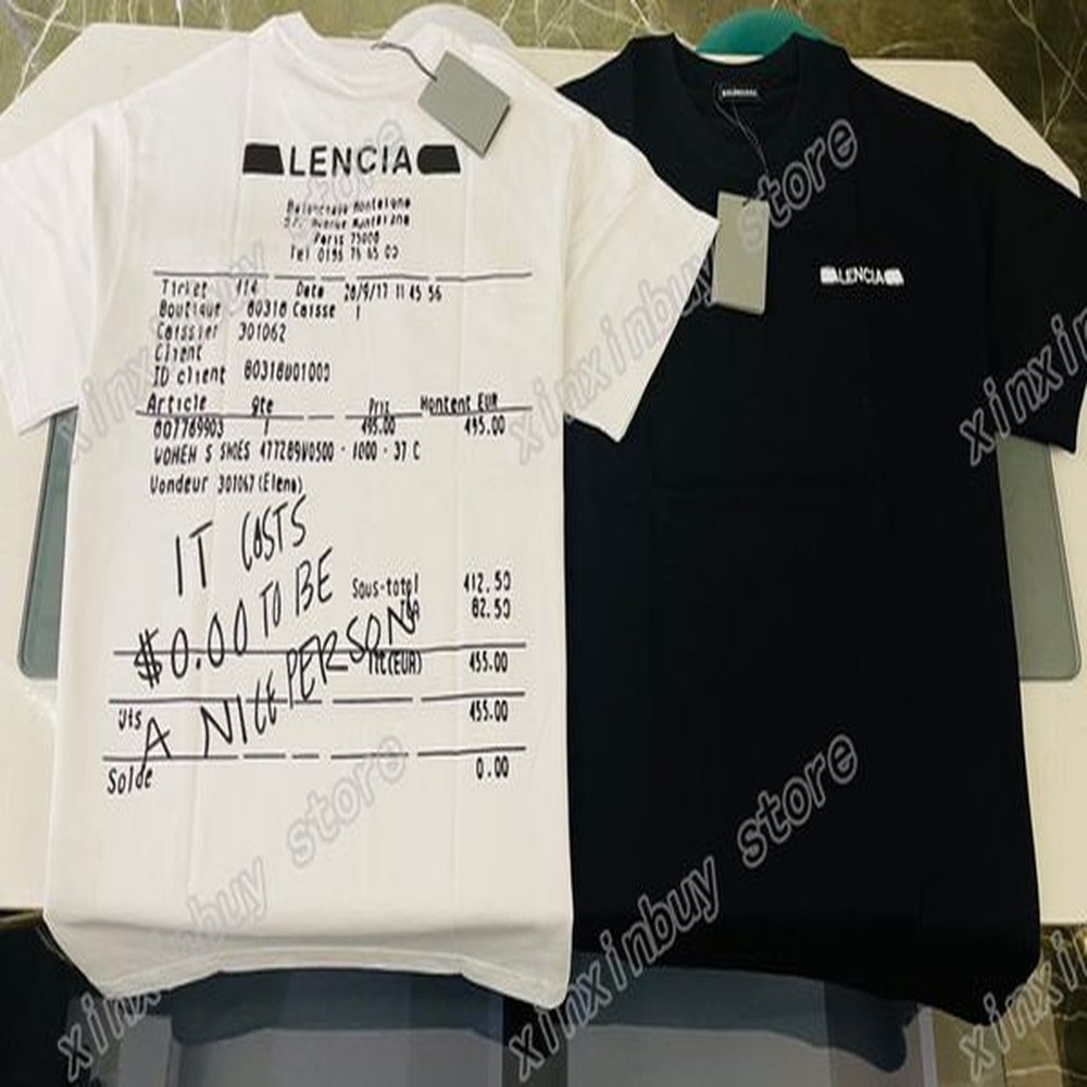 xinxinbuy Men designer Tee t shirt Paris Graffiti costs letters Embroidery print short sleeve cotton women white black Apricot XS-L
