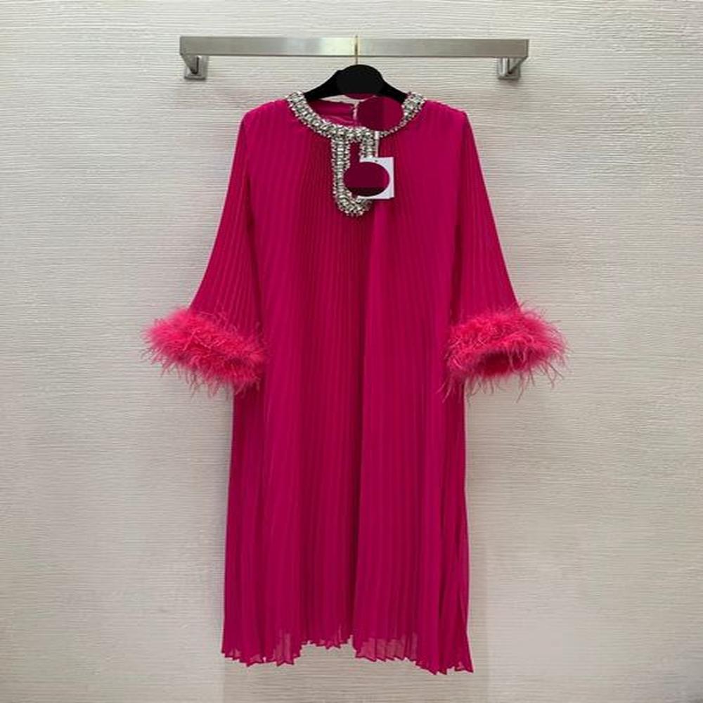 xxl milan style runway dress summer dress crew