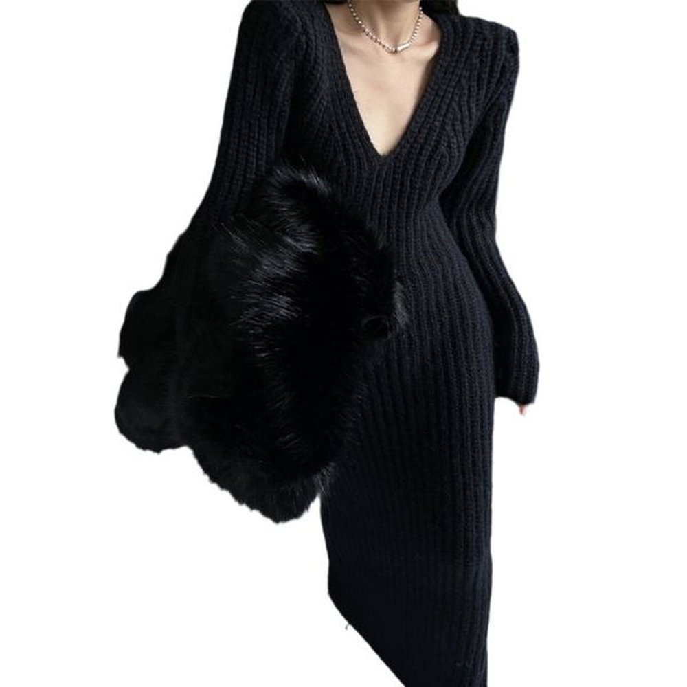 y casual allmatch chic royal sister style knitted sweater bottoming