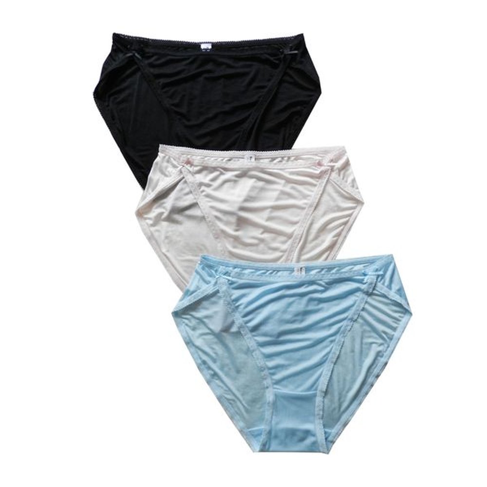 yavorrs pcs women silk knitted pure silk panties bikini briefs