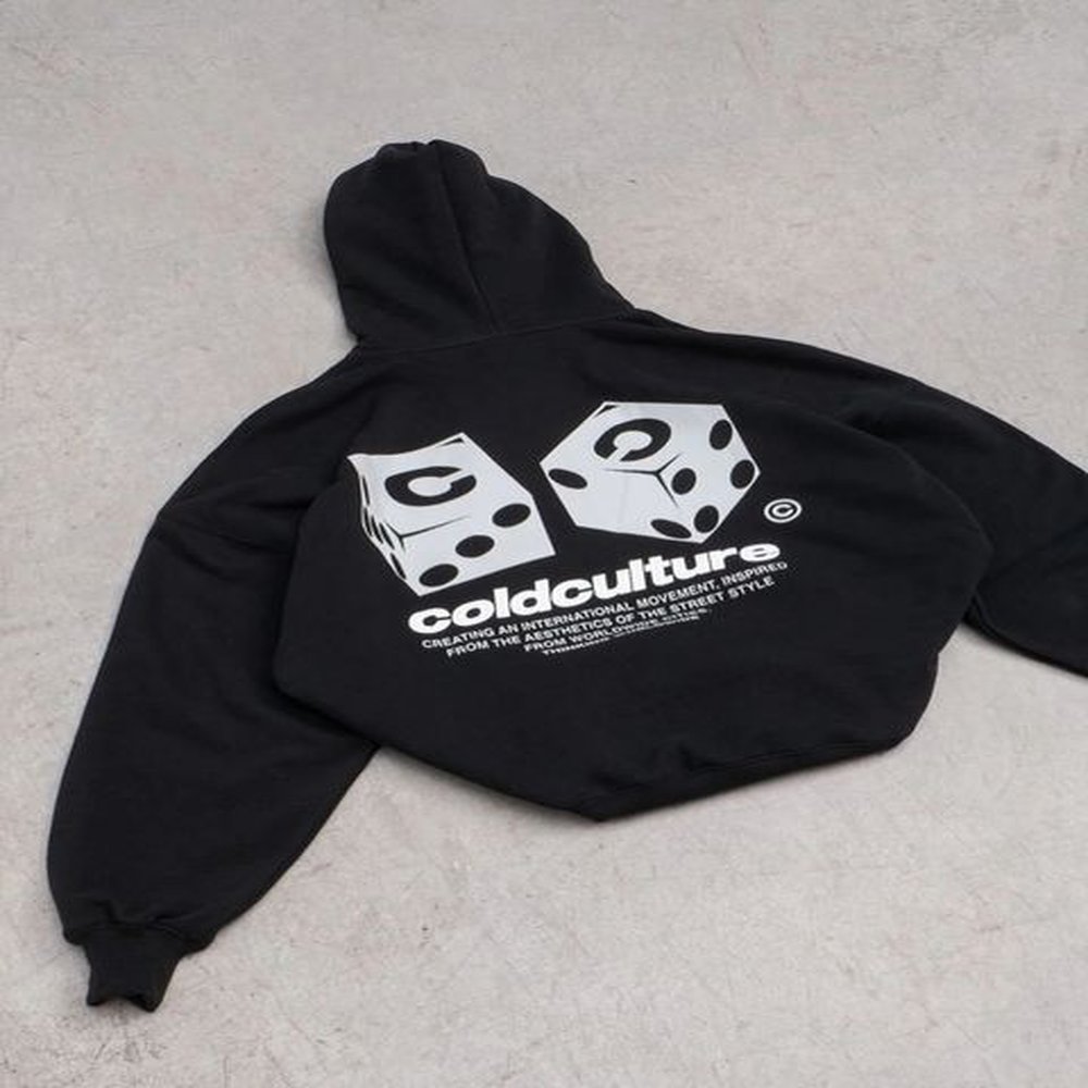 yk hoodie dice letter print fashion hooded sweatshirt for men