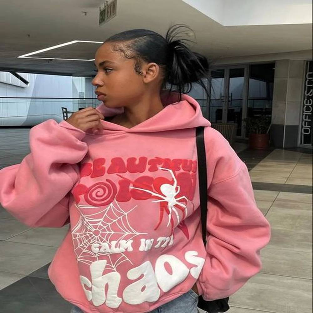 yk hoodie harajuku letter print loose sweatshirt trousers hip hop