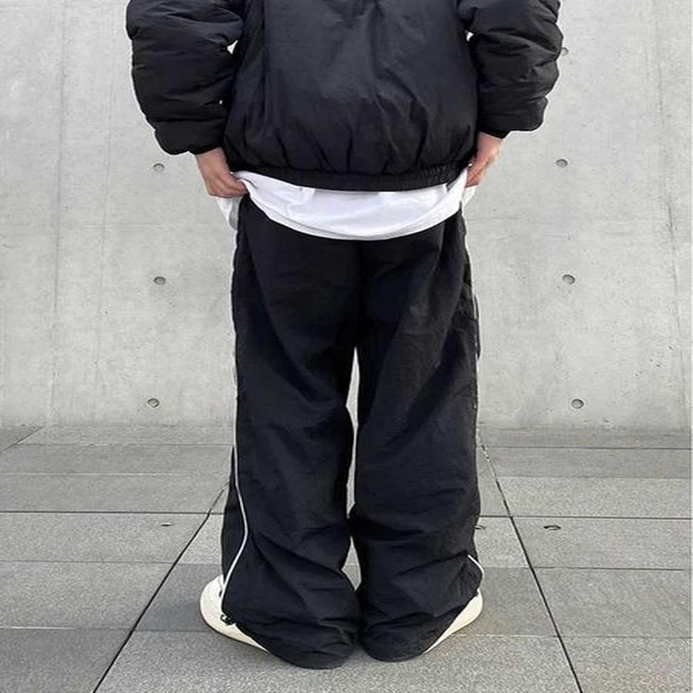 Y2K Men Streetwear Chic Cargo Korean Harajuku Casual Parachute Tech Pants for Women Sweatpants Wide Leg Joggers Trousers ClothesT250212