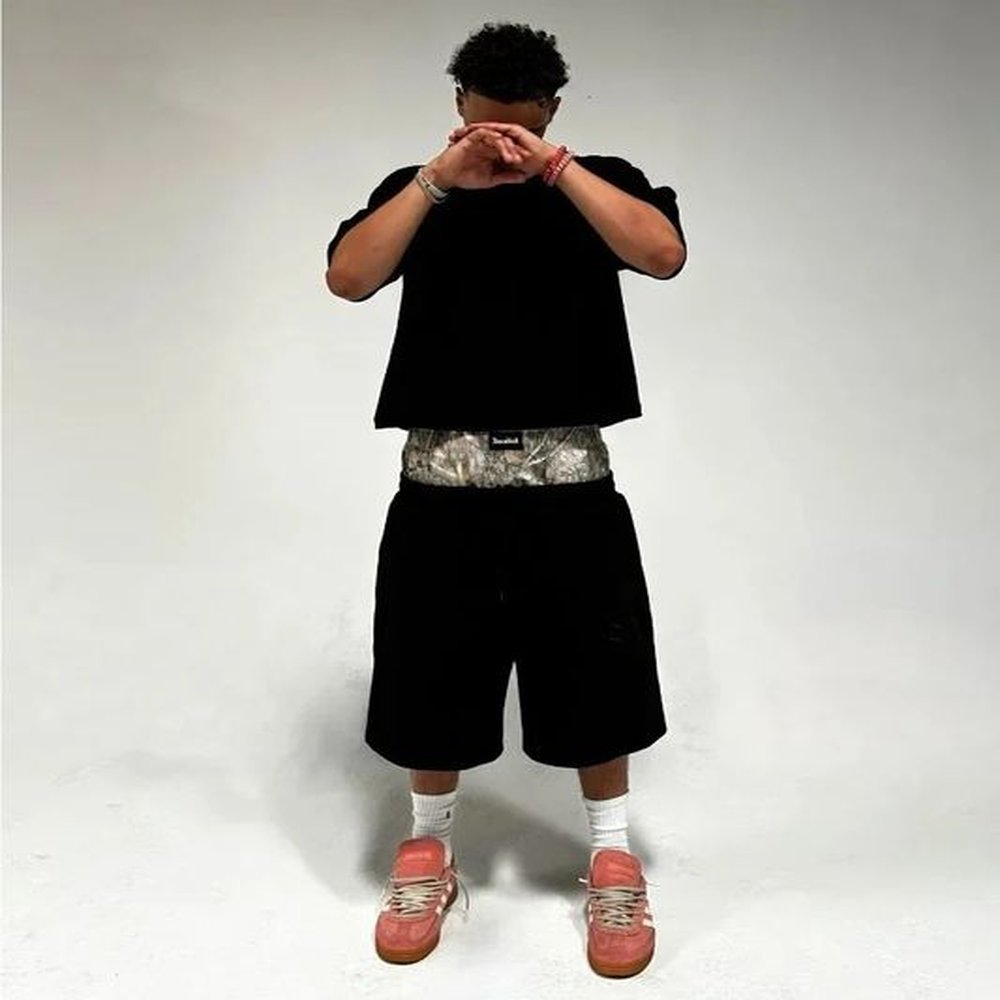 Y2K Shorts Cotton baggy camouflage double waist Embroidered sweatpants Shorts Harajuku Men Women Hip Hop High waist Streetwear 250208