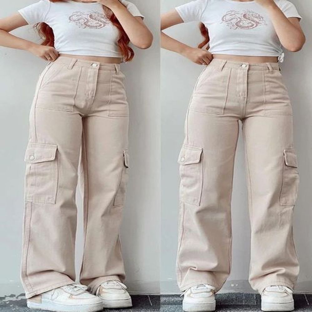 yk womens retro cargo pants streetwear techwear korean harajuku parachute