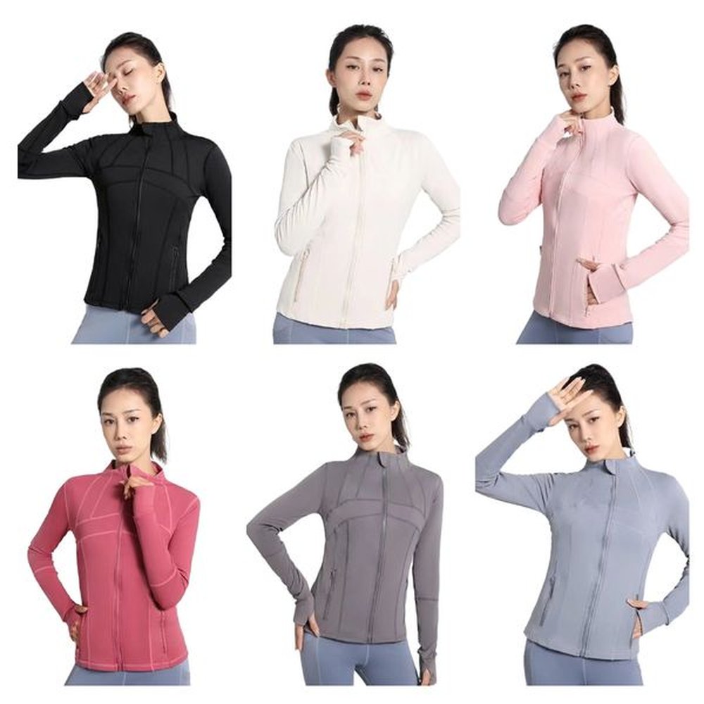 yoga jacket womens define workout sport coat fitness jacket sports