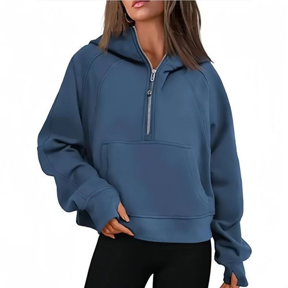 yoga scuba half zip jacket luxury hoodie designer sweater womens