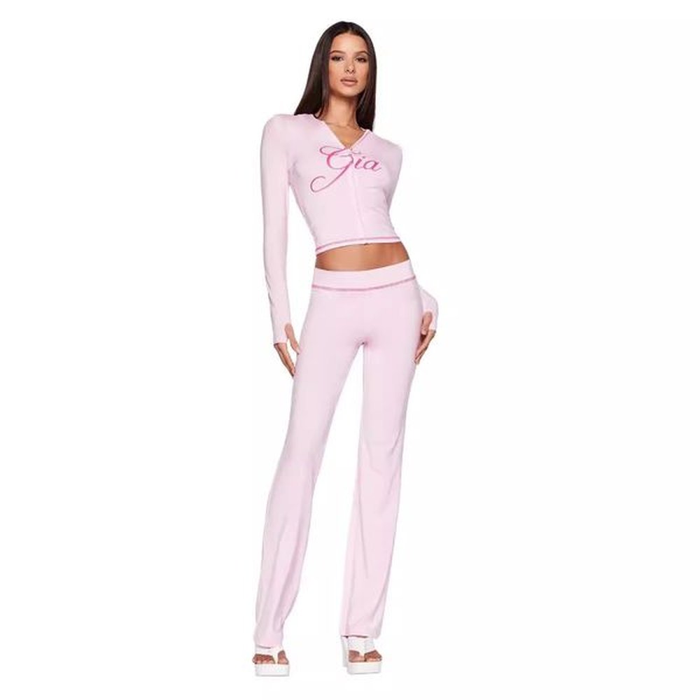 yoga tracksuit iamgia style piece set bell bottoms high