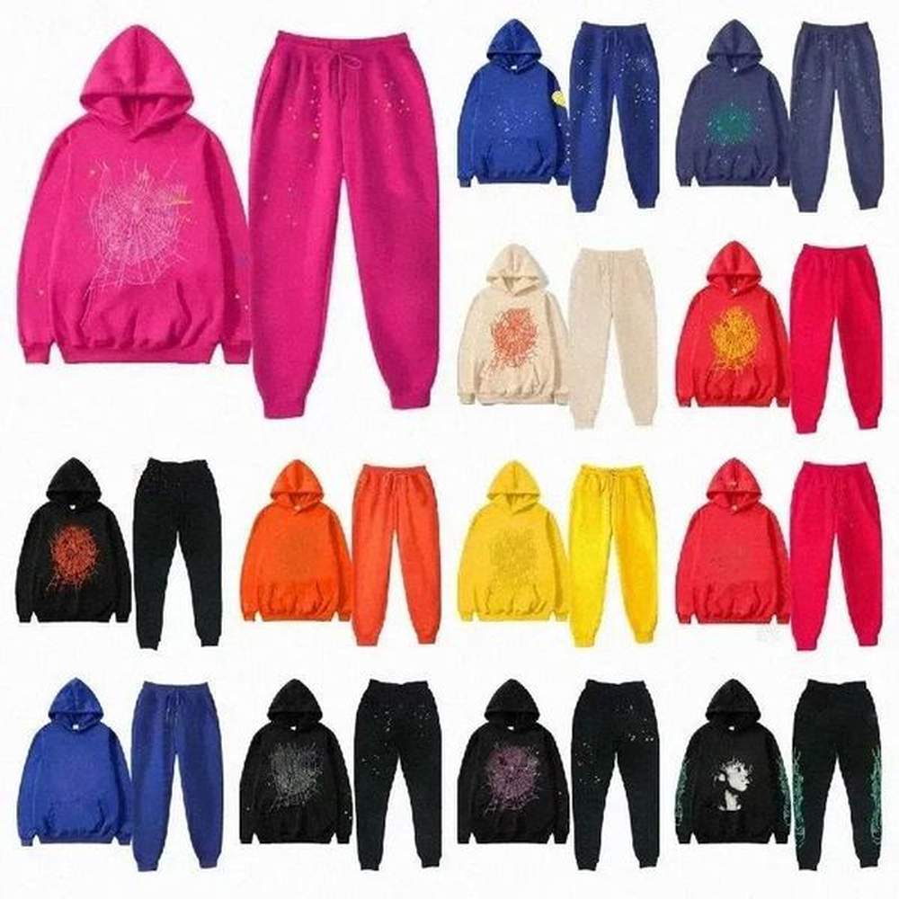Young Thug 2025 Luxury Spider Designer Hoodies Young Thug Men Women Spider Hoodie High Quality Foam Print Web Graphic Pink Y2k Pullovers Hoo