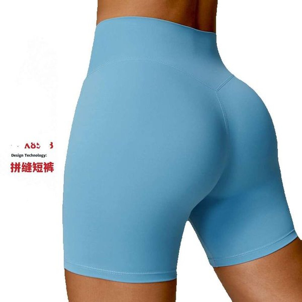 zechuang hip lifting yoga shorts high waist fitness pants womens